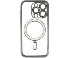 Toptel Topt Metallic Magsafe dėklas skirtas Samsung Galaxy S25 sidabro spalvos