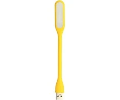 Oem Topt Mini LED Lamp Silicone USB Geltona