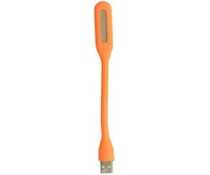Oem Topt Mini LED Lamp Silicone USB Oranžinis