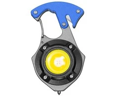 Topt Mini žibintuvėlis LED raktų pakabukas W5143 Type C with 2 screwdriver bits mėlynas