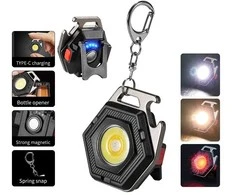 Topt Mini žibintuvėlis LED raktų pakabukas W5131 Type C