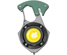 Topt Mini žibintuvėlis LED raktų pakabukas W5143 Type C with 2 screwdriver bits žalias