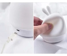 Oem Topt Naktinis šviestuvas W-008 Kiškis baltos spalvos