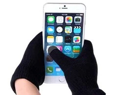 Topt Pirštinės telefonams design 1 Juodas