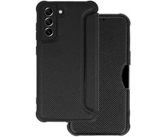 Topt Razor Carbon Book dėklas skirtas Samsung Galaxy A35 juodos spalvos