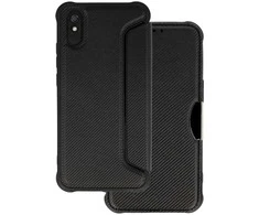 Topt Razor Carbon Book dėklas skirtas Xiaomi Redmi 9A juodos spalvos
