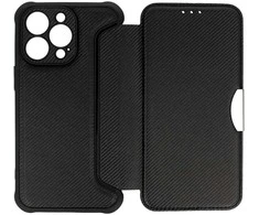 Toptel Topt Razor Carbon Book dėklas skirtas Xiaomi Redmi Note 13 5G juodos spalvos