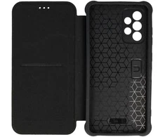 Toptel Topt Razor Leather Book dėklas skirtas Samsung Galaxy S23 FE juodos spalvos