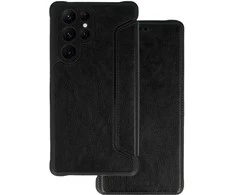 Topt Razor Leather Book dėklas skirtas Xiaomi Redmi Note 12 5G/Poco X5 juodos spalvos