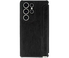 Topt Razor Leather Book dėklas skirtas Xiaomi Redmi 12C/11A juodos spalvos