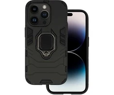 Topt Ring Armor dėklas skirtas Apple iPhone 14 Pro juodos spalvos