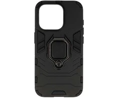 Topt Ring Armor dėklas skirtas Apple iPhone 15 Pro juodos spalvos