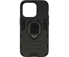 Topt Ring Armor dėklas skirtas Apple iPhone 14 Pro Max juodos spalvos