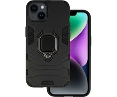 Topt Ring Armor Dėklas skirtas Apple iPhone 14 juodos spalvos