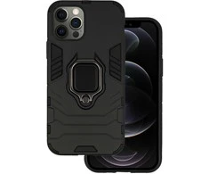 Ring Armor Dėklas skirtas Apple iPhone 12 Pro Max juodos spalvos