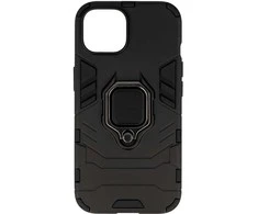 Topt Ring Armor dėklas skirtas Apple iPhone 15 juodos spalvos