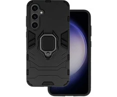 Topt Ring Armor dėklas skirtas Samsung Galaxy S23 FE juodos spalvos