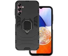 Topt Ring Armor dėklas skirtas Samsung Galaxy A14 4G/5G juodos spalvos