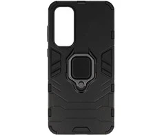 Topt Ring Armor dėklas skirtas Samsung Galaxy A55 5G juodos spalvos