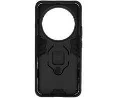 Topt Ring Armor dėklas skirtas Xiaomi 14 Ultra juodos spalvos