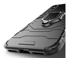 Topt Ring Armor dėklas skirtas Xiaomi 15 Pro 5G juodos spalvos