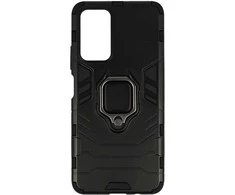 Topt Ring Armor dėklas skirtas Xiaomi Poco M4 Pro 5G juodos spalvos