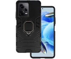 Topt Ring Armor dėklas skirtas Xiaomi Redmi Note 12 Pro 5G/Poco X5 Pro juodos spalvos