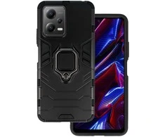Topt Ring Armor dėklas skirtas Xiaomi Redmi Note 12 5G/Poco X5 juodos spalvos