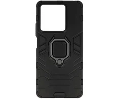 Topt Ring Armor dėklas skirtas Xiaomi Redmi Note 13 5G juodos spalvos