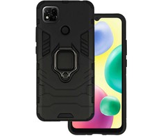 Toptel Ring Armor Dėklas for Xiaomi Redmi 10A juodos spalvos