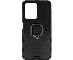 Topt Ring Armor dėklas skirtas Xiaomi Redmi Note 12 Pro 5G/Poco X5 Pro juodos spalvos