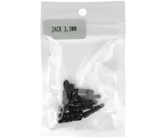 Toptel Topt Silicone anti-dust plug Jack 3,5mm juodas - 10 pieces