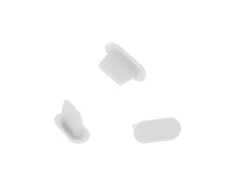 Toptel Topt Silicone anti-dust plug Lightning baltas – 10 pieces