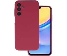 Topt Silicone Lite dėklas skirtas Samsung Galaxy A15 4G/5G burgundy