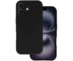 Topt Silikoninis Lite dėklas skirtas Apple iPhone 16 juodos spalvos