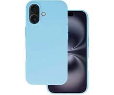 Topt Silikoninis Lite dėklas skirtas Apple iPhone 16 light mėlynos spalvos
