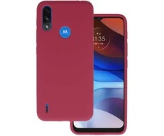 Topt Silikoninis Lite dėklas skirtas Motorola Moto E7 Power/E7i Power burgundy