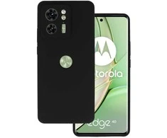 Topt Silikoninis Lite dėklas skirtas Motorola Edge 40 5G juodos spalvos