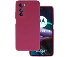 Topt Silikoninis Lite dėklas skirtas Motorola Edge 30 burgundy