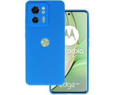Topt Silikoninis Lite dėklas skirtas Motorola Edge 40 5G mėlynos spalvos