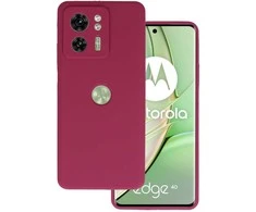 Topt Silikoninis Lite dėklas skirtas Motorola Edge 40 5G burgundy