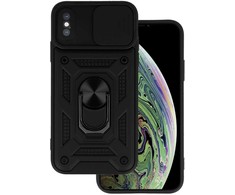 Toptel Topt Slide Camera Armor dėklas skirtas Apple iPhone X/XS juodos spalvos