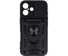 Toptel Topt Slide Camera Armor dėklas skirtas Apple iPhone 16 juodos spalvos