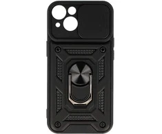 Topt Slide Camera Armor dėklas skirtas Apple iPhone 14 juodos spalvos