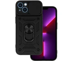 Topt Slide Camera Armor dėklas skirtas Apple iPhone 13 juodos spalvos