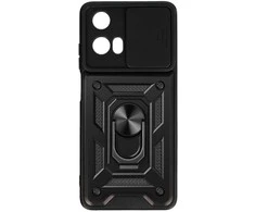 Toptel Topt Slide Camera Armor dėklas skirtas Motorola Moto G24 juodos spalvos