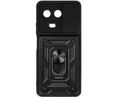 Slide Camera Armor dėklas skirtas Realme 11 5G juodos spalvos