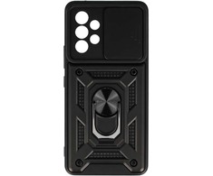 Fusion Accessories Slide Camera Armor dėklas skirtas Samsung Galaxy A53 5G juodos spalvos