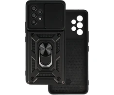 Fusion Accessories Slide Camera Armor dėklas skirtas Samsung Galaxy A53 5G juodos spalvos