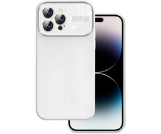 Toptel Soft Silicone Lens Dėklas skirtas Apple iPhone 13 Pro baltas